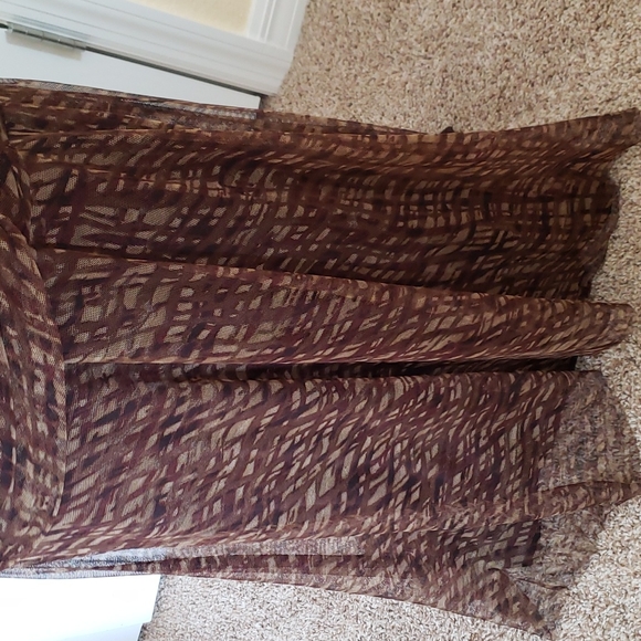 Coldwater Creek Brown & Tan Dressy Dress - Picture 4 of 13